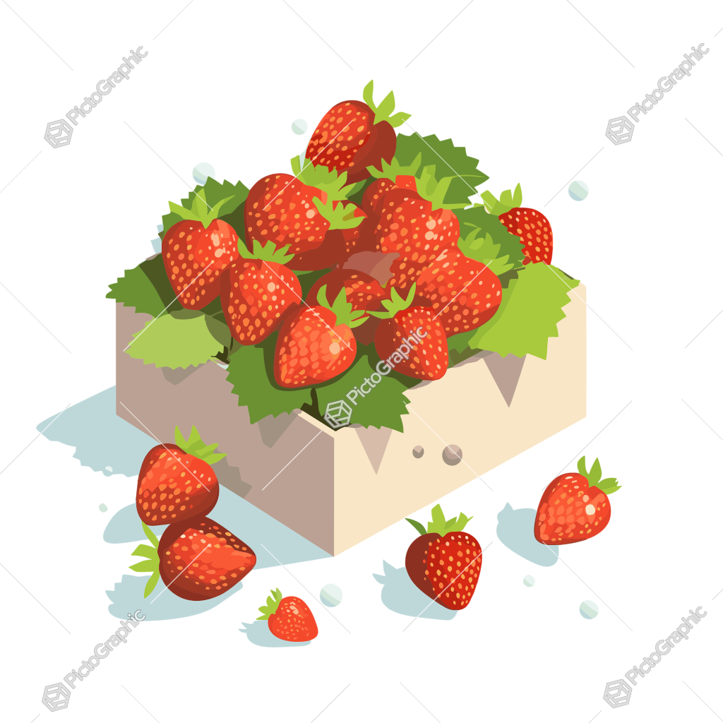 A punnet of strawberries