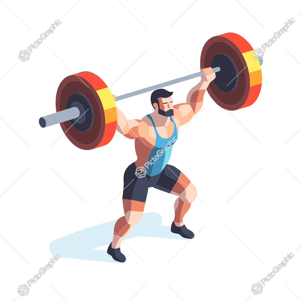 A person lifting weights.