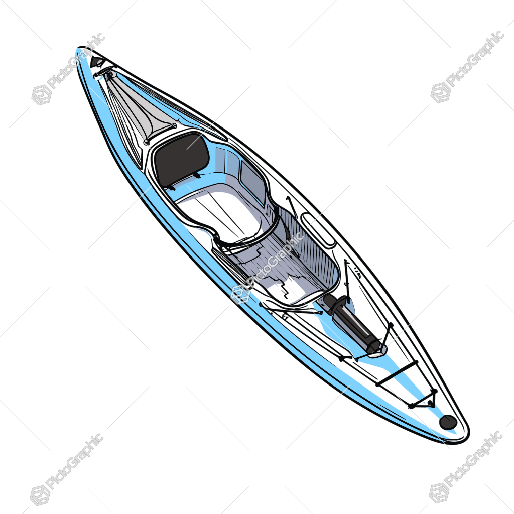 Illustration of a kayak