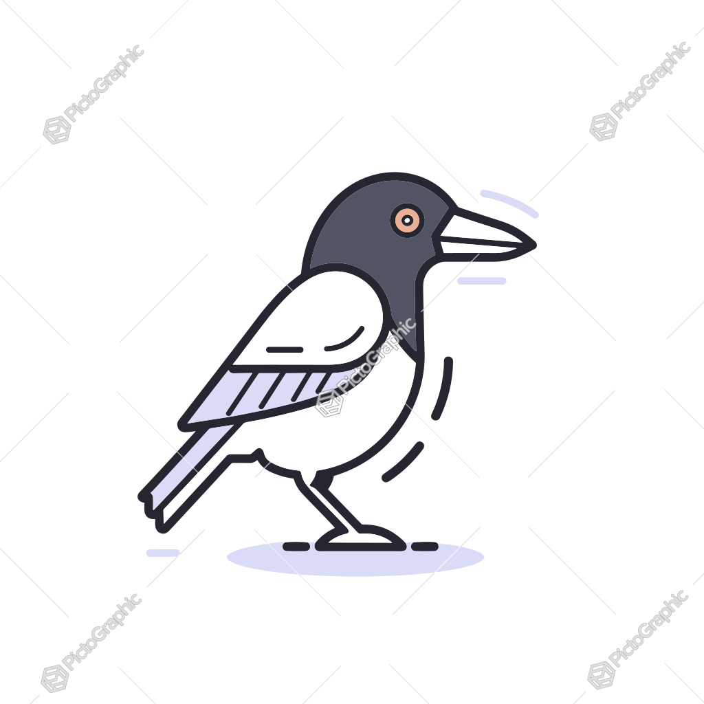 Stylized illustration of a bird.