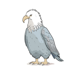 An illustration of a bald eagle.