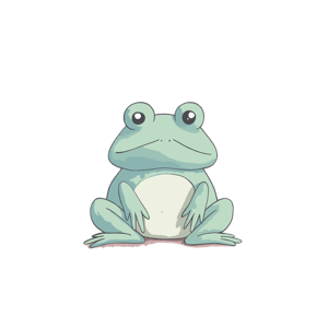 A cartoon frog.