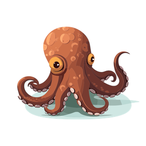 This is a cartoon octopus.